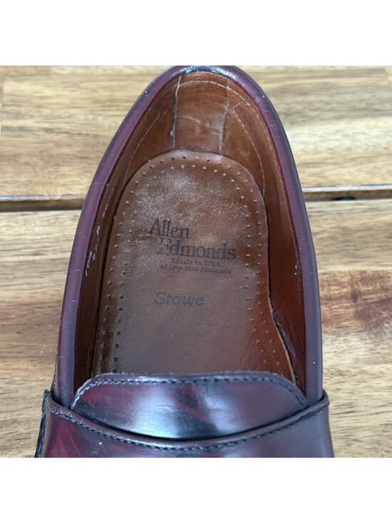 Allen Edmonds Stowe Tassel Loafer Size 10.5 D Brown Genuine Leather Made In USA main image 6